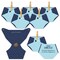 Big Dot of Happiness Baby Boy - Blue Baby Shower Conversation Starter - 2-in-1 Dirty Diaper Game - Set of 24
